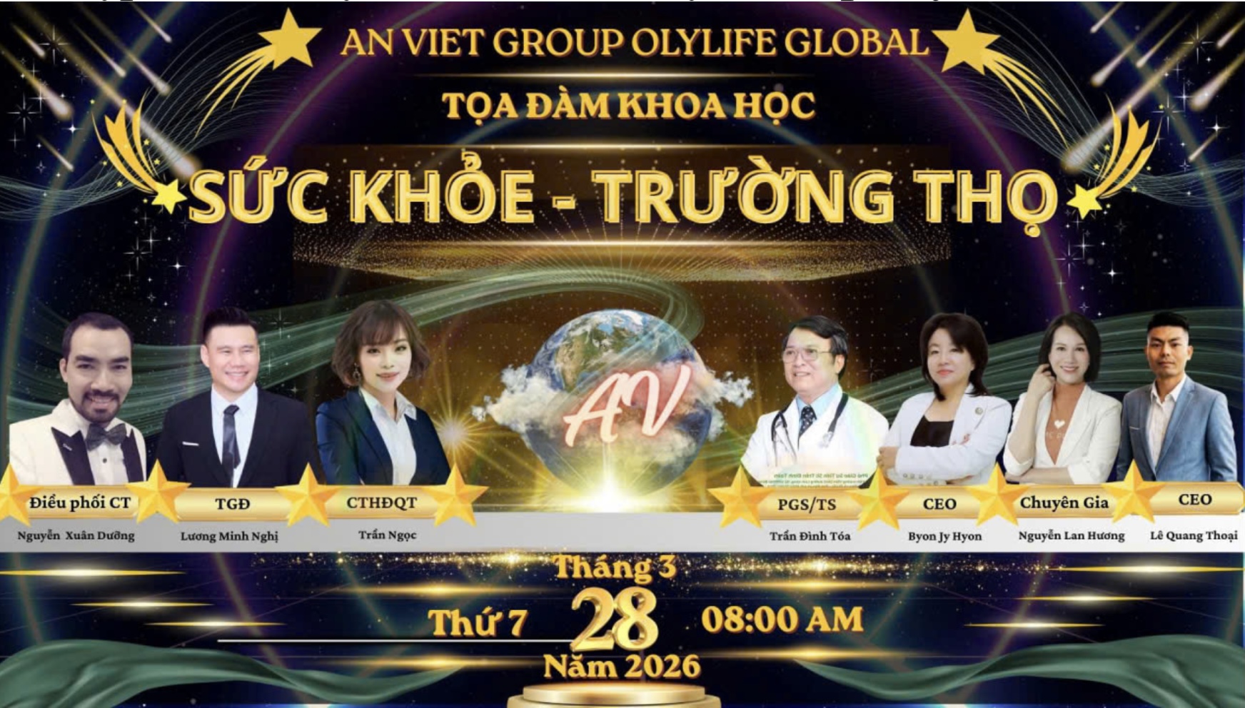 Tọa đàm “Sức khỏe & Trường thọ” sắp diễn ra tại Hà Nội, kết hợp ra mắt hệ sinh thái An Việt Group Olylife Global