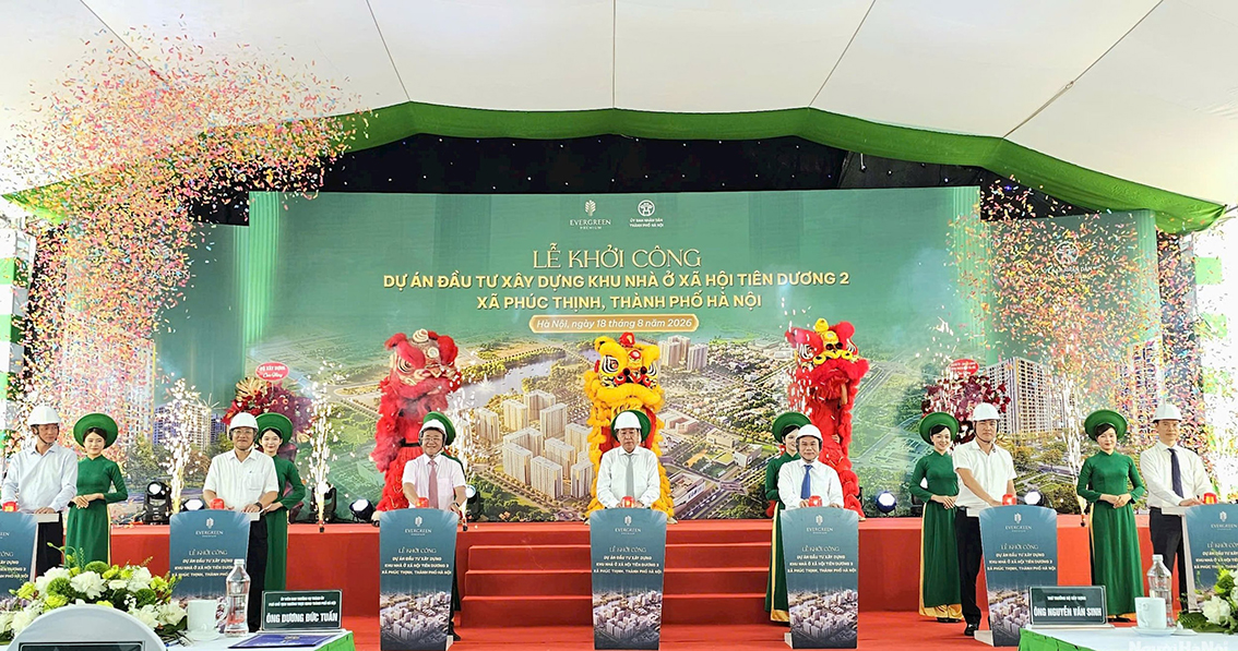 Khởi công Dự án đầu tư xây dựng Khu nhà ở xã hội Tiên Dương 2