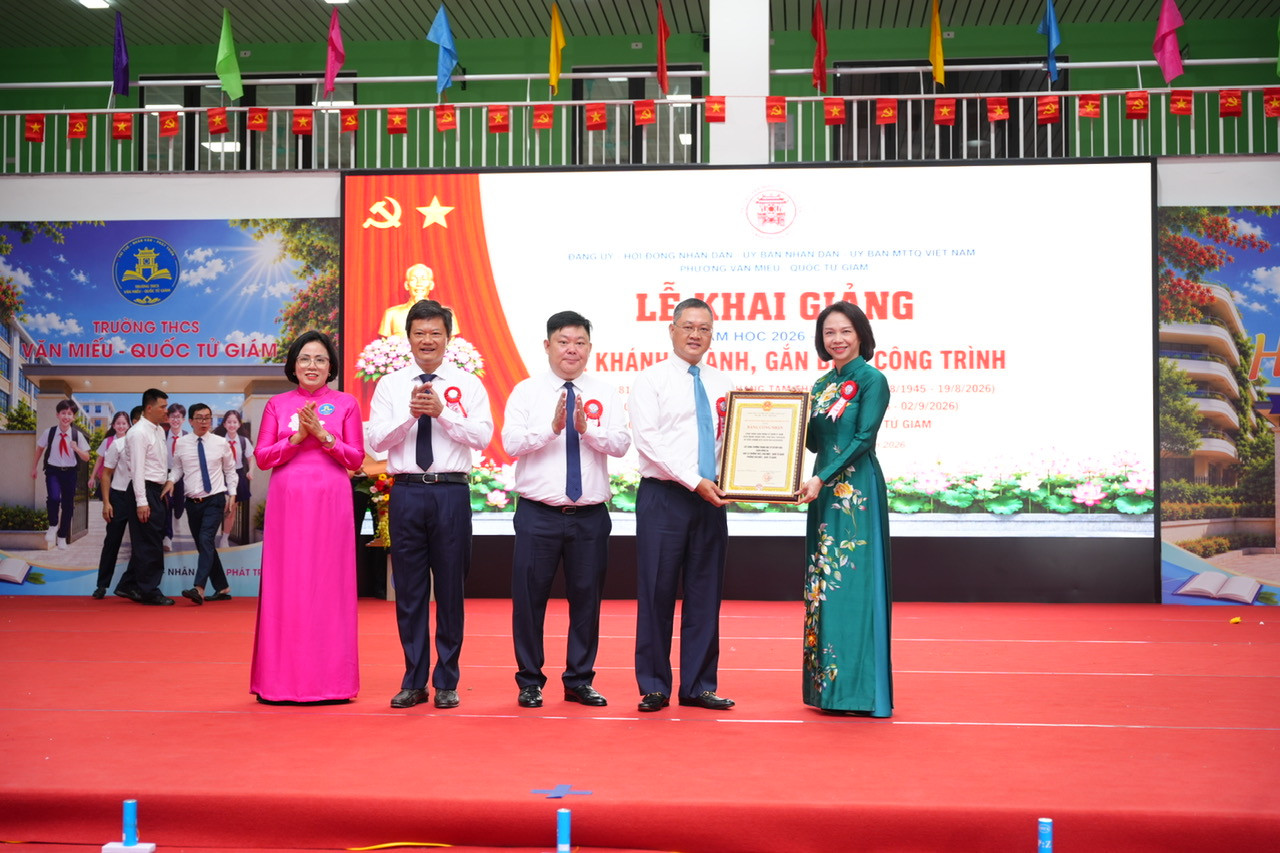 Khánh thành trường THCS Văn Miếu - Quốc Tử Giám và khai giảng năm học mới